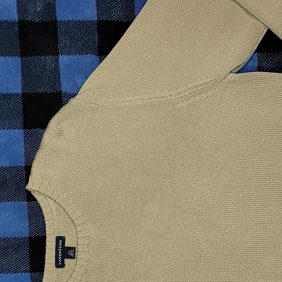 Vintage. Lands' End. Thick cotton knit crewneck pullover. Men's size XL - Picture 7 of 16